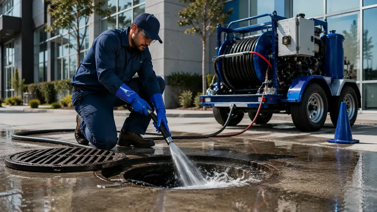 Commercial Hydro Jet Drain Cleaning in Burlingame