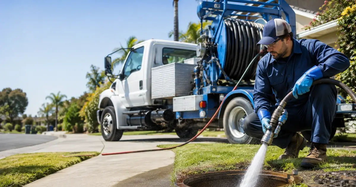 Hydro jet sewer cleaning Burlingame