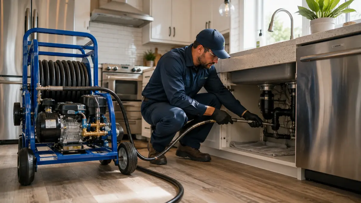 Kitchen Drain Hydro Jetting in Burlingame