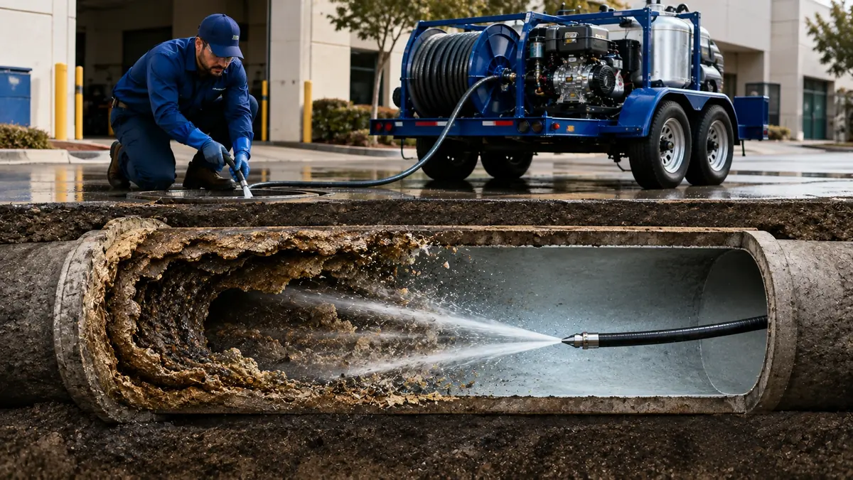 Sewer Pipe Descaling in Burlingame